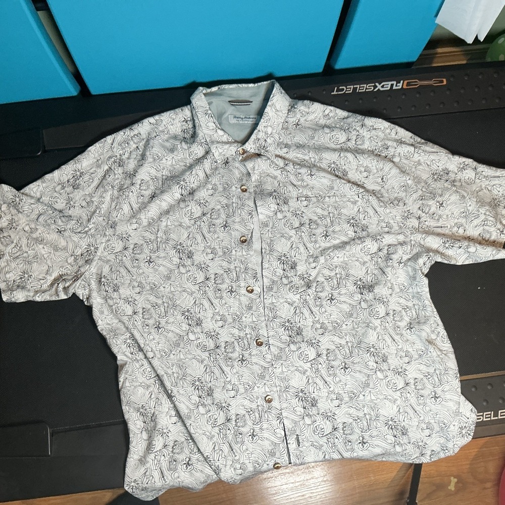 Tommy‎ Bahama Veracruz Cay Button Down Short Sleeve Size 1XLB